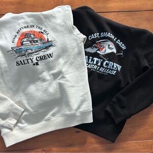 Salty Crew hoodie/sweatshirt (2) YL & YXL